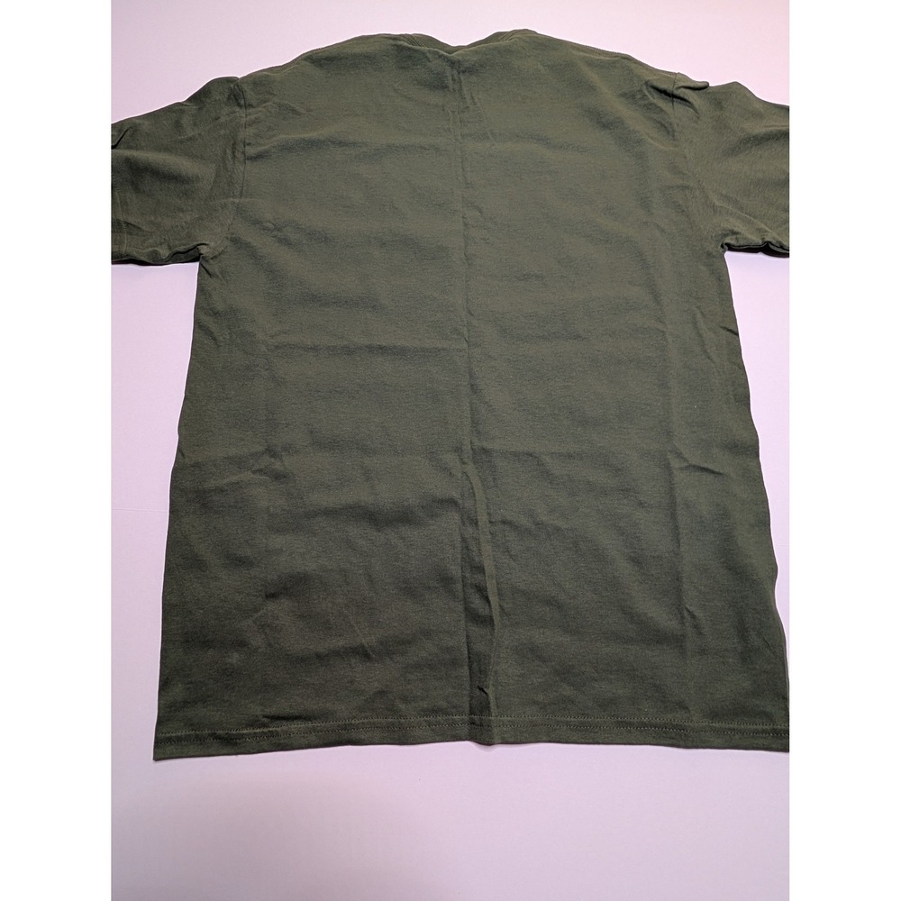 Gildan‎ Ultra Cotton Mens Green Great Grandpa Graphic T-Shirt Size M Promoted To - Picture 3 of 3